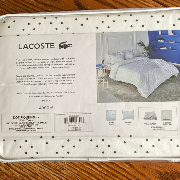 Lacoste Duvet - Picture 1 of 1